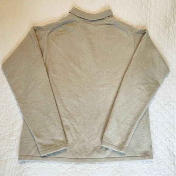 100% CASHMERE Vintage Precious Fibers Beige Oyster Button Cardigan Sweater M - Picture 5 of 16